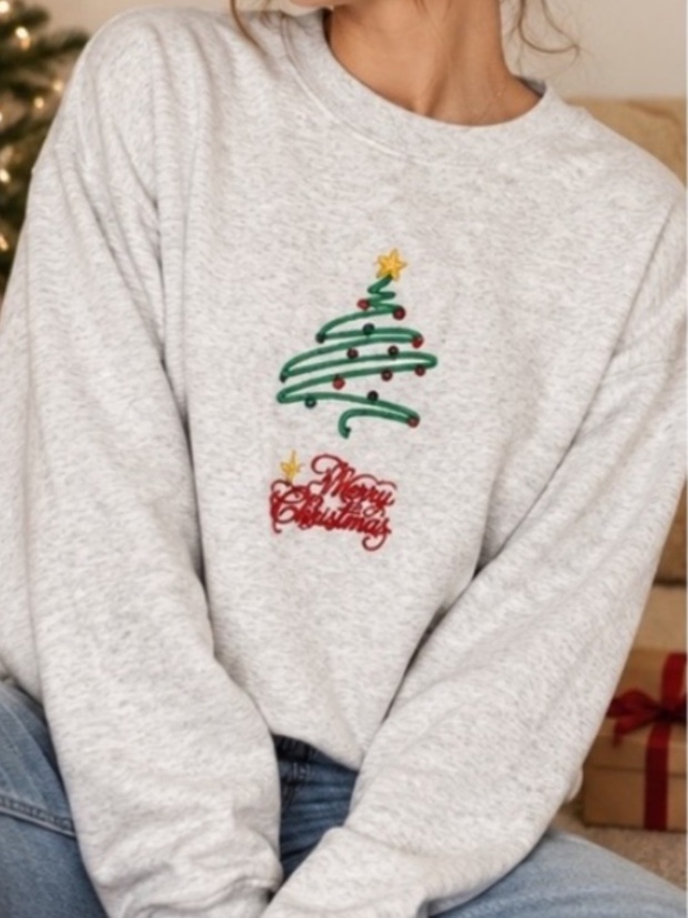 Vintage Volunteer Made In USA Christmas Sweatshirt
